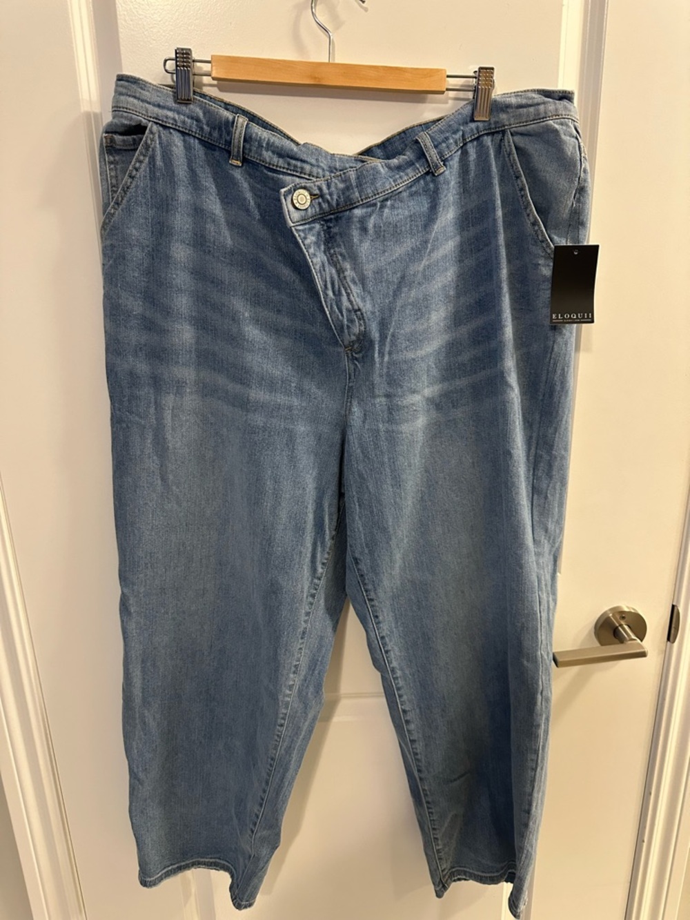 NWT - Eloquii Light Blue Boyfriend Jeans
